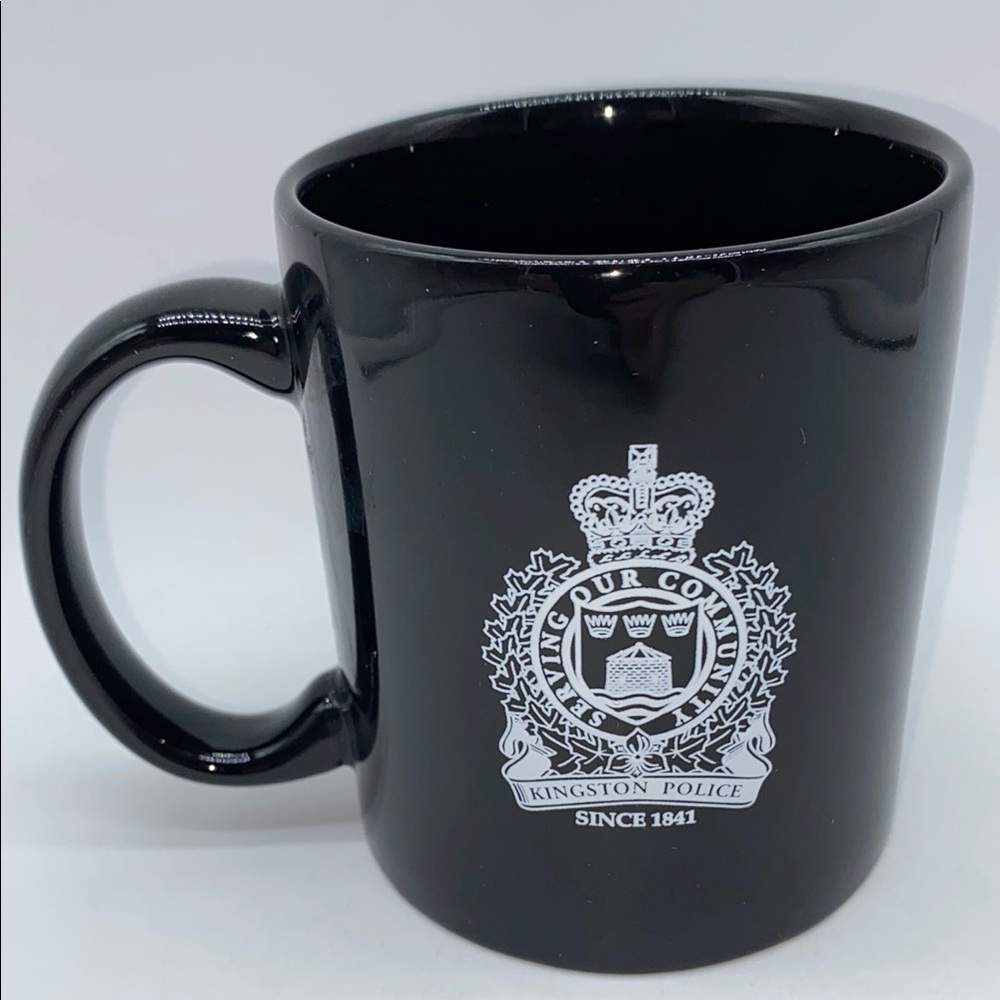 Kingston Ontario Canada Police Ceramic Coffee Mug Black